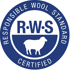 RWS – Responsible Wool Standard, certifying wool from farms meeting animal welfare and land management standards